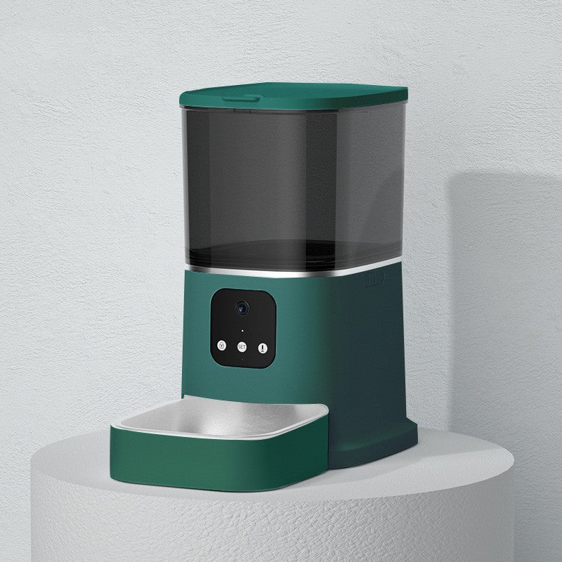 Pet Automatic Feeder Large Capacity Smart Voice Recorder APP Control Timer Feeding Cat Dog Food Dispenser With WiFi Pet Bo - Cozypaws.fitCat FurnitureCozypaws.fitCJMY144622012LODark greenApp versionUSe843a8ccf09bdeab4a75b3fc978af1fa
