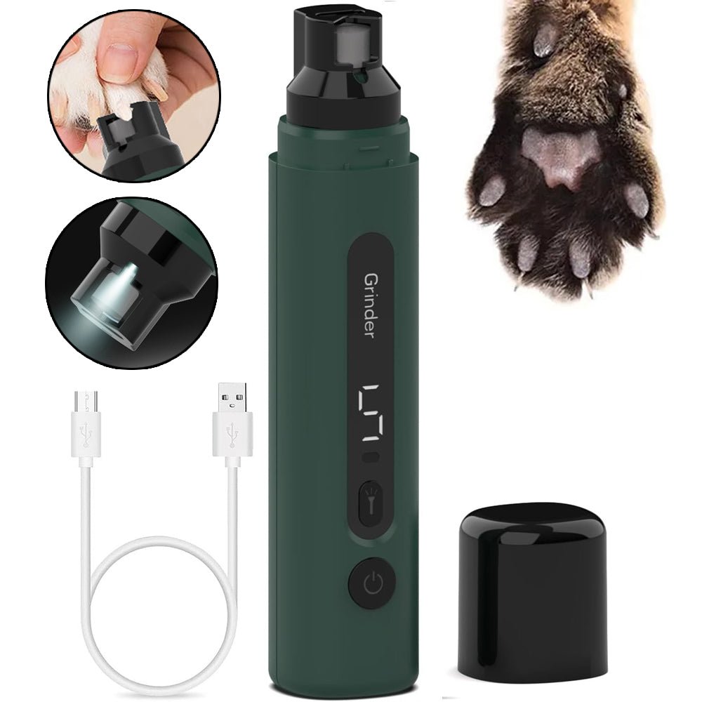 Dog Nail Grinder Electric Pet Nail Trimmers Rechargeable Cat Nail Grinders Super Quiet With 5-Speed Setting For Small Medium Large Dogs Cats Claw Care Pet Products - Cozypaws.fitCat FurnitureCozypaws.fitCJGY200835701AZDeep Green7d039ad6535a7e3dad510f2ec59ad006