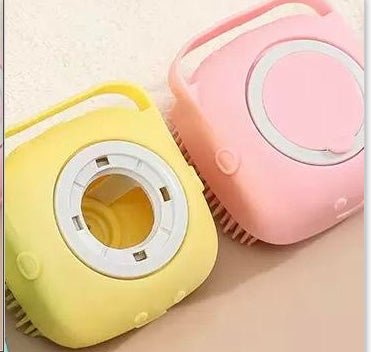 Silicone Dog Bath Massage Gloves Brush Pet Cat Bathroom Cleaning Tool Comb Brush For Dog Can Pour Shampoo Dog Grooming Supplies - Cozypaws.fitCat FurnitureCozypaws.fitCJGY128170350XCPink and yellowsquaree665ebafa7b9d7a16c80ecfa1065450