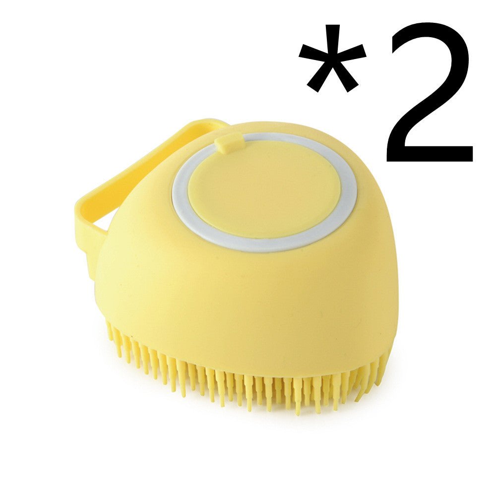 Silicone Dog Bath Massage Gloves Brush Pet Cat Bathroom Cleaning Tool Comb Brush For Dog Can Pour Shampoo Dog Grooming Supplies - Cozypaws.fitCat FurnitureCozypaws.fitCJGY128170325YBYellow 2PCHeartshaped96d082afb7d05877e4edb5233169c8ff