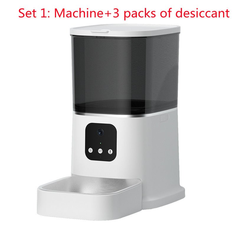 Pet Automatic Feeder Large Capacity Smart Voice Recorder APP Control Timer Feeding Cat Dog Food Dispenser With WiFi Pet Bo - Cozypaws.fitCat FurnitureCozypaws.fitCJMY144622066NMWhite set1App versionEU75c30ef66b8e6a77154f8338d263f5c1