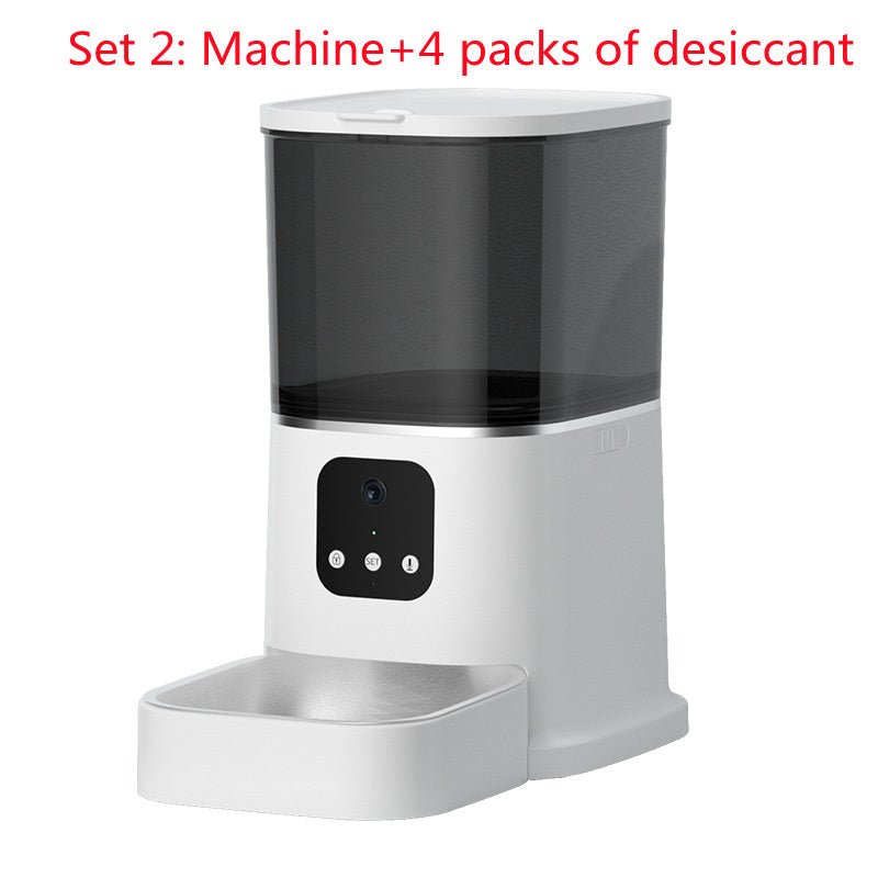 Pet Automatic Feeder Large Capacity Smart Voice Recorder APP Control Timer Feeding Cat Dog Food Dispenser With WiFi Pet Bo - Cozypaws.fitCat FurnitureCozypaws.fitCJMY144622075WDWhite set2App versionEU90855b0013557711d08c56b1f076e008