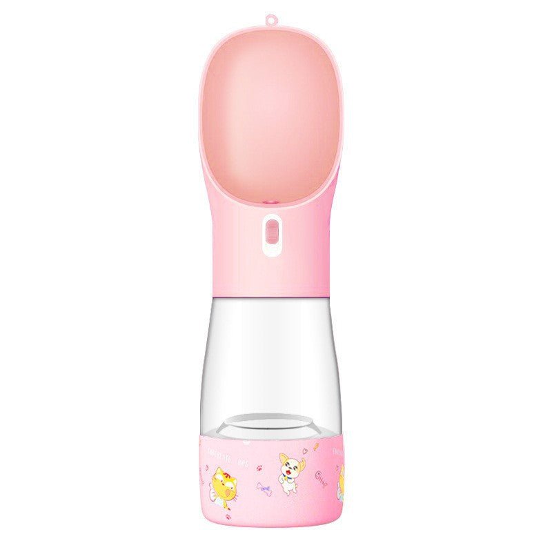 Pet Dog Water Bottle Feeder Bowl Portable Water Food Bottle Pets Outdoor Travel Drinking Dog Bowls Water Bowl For Dogs - Cozypaws.fitCat FurnitureCozypaws.fitCJHS162047407GTPinkPrintingeadca7713289a080912ded9195a5d880