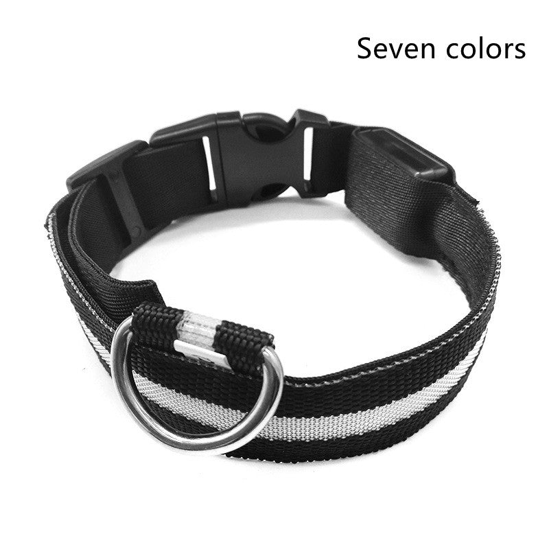 Nylon LED Pet Dog Luminous Collar Night Safety Flashing Glow in Dark Dog Cat Leash Adjustable Pet Supplies - Cozypaws.fitCat FurnitureCozypaws.fitCJJJCWGY00032-Seven colors-L-BatterySeven colorsLBatteryf6b06b1767a32cbed857b78ec1d4246d