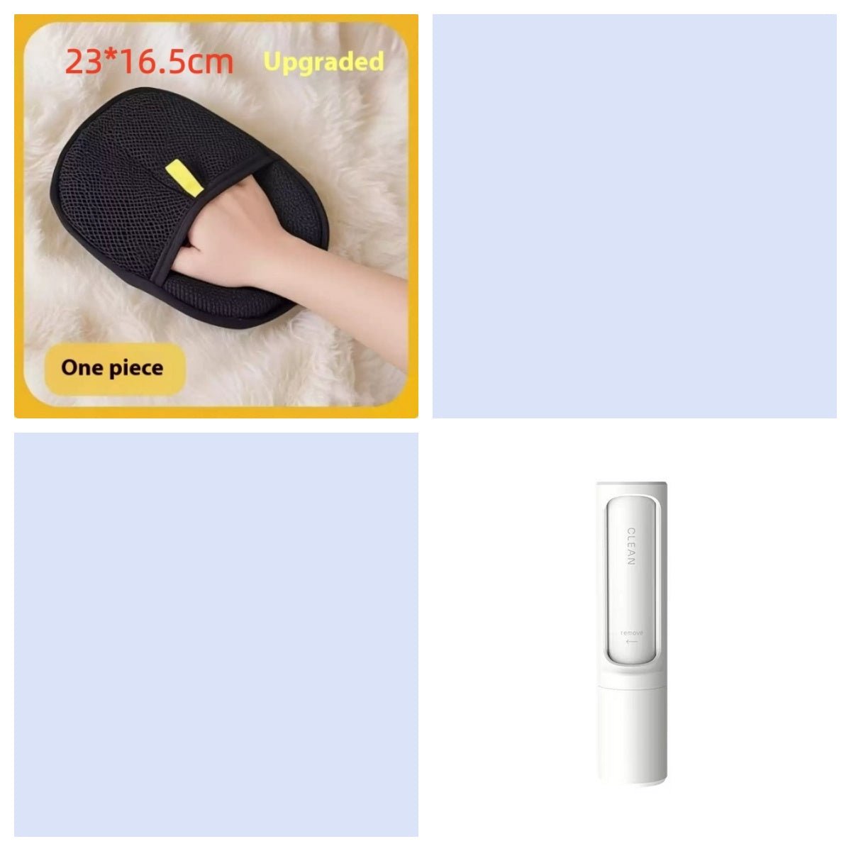 2-1 Reusable Pet Hair Remover Brush Lint Roller Portable Effective Self Cleaning Tool for Cat Dog Fur Hair Dust Removal Brush - Cozypaws.fitCat FurnitureCozypaws.fitCJGY103503925YBSet8229de651c06a8f06f14832e373e56480