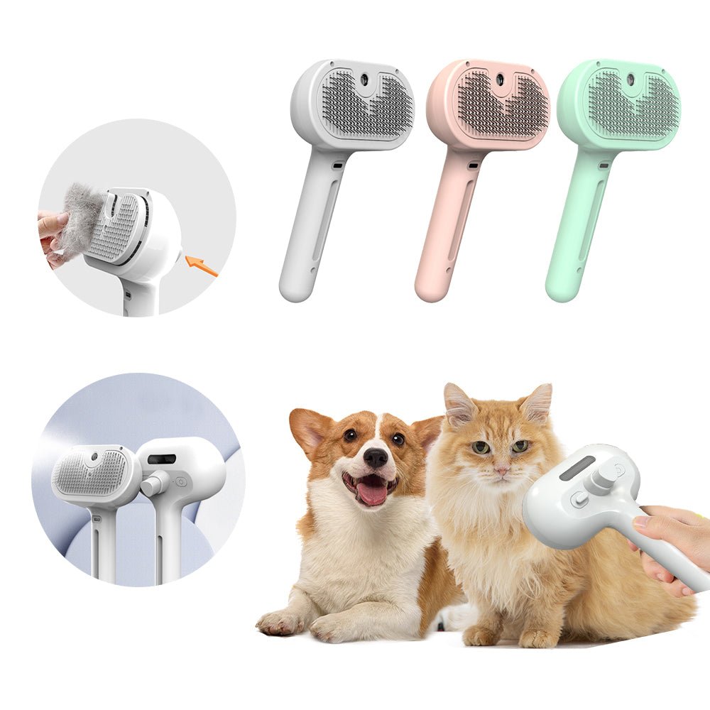 Pet Comb Self Cleaning Pets Hair Remover Brush For Dogs Grooming Tools Dematting Comb Built-in Mist Humidifier Pet Products - Cozypaws.fitCat FurnitureCozypaws.fitCJMY171222914NMRK56USBBlackf0a3b3d6925e3c0076808a57a7113f30