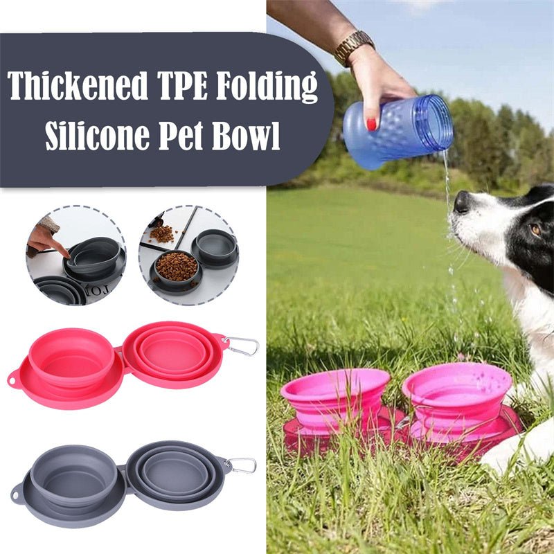 Rubber Foldable Double Bowl Pet Feeding Bowl Pets Supplies Dog Cat Bowls - Cozypaws.fitCat FurnitureCozypaws.fitCJGY150855501AZRedc81de7a58a58b97e999d1d81d1dc5a71