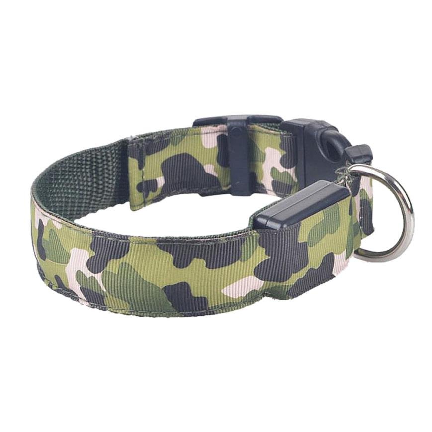 Camouflage pet supplies luminous dog collar - Cozypaws.fitCat FurnitureCozypaws.fitCJJJCWGY00418-Green-LGreenL9bf92f25b4c78f429bffff92b6d6972