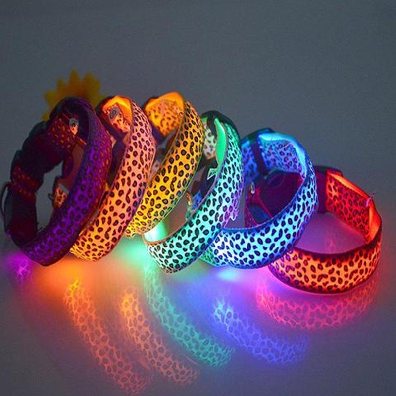 LED Dog Collar Safety Adjustable Nylon Leopard Pet Collar - Cozypaws.fitCat FurnitureCozypaws.fitCJJJCWGX00001-L-RandomLRandom260747125f4f48f1d17a42c32e8452f5