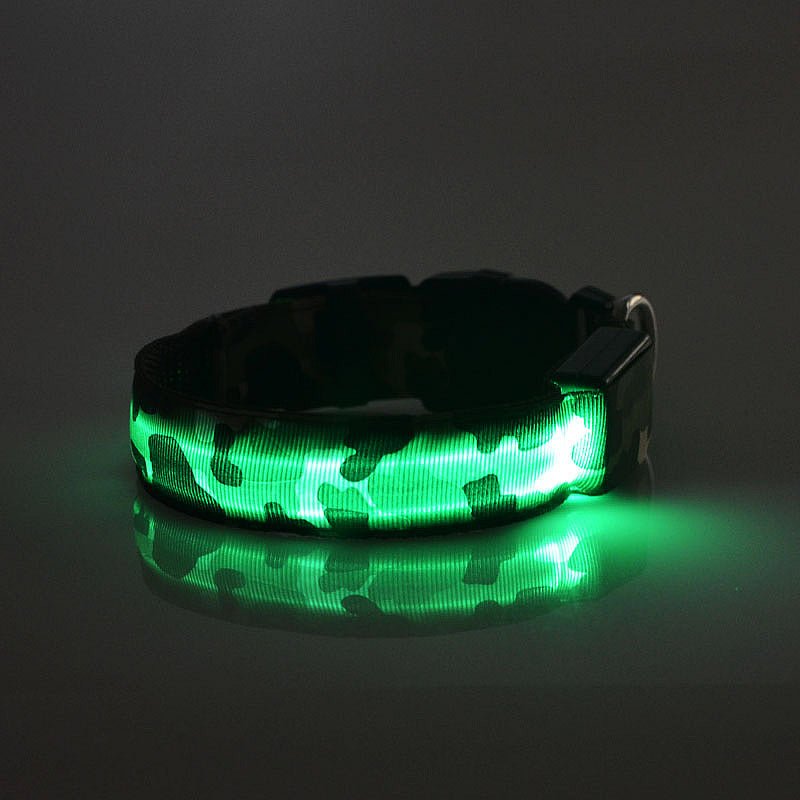 Camouflage pet supplies luminous dog collar - Cozypaws.fitCat FurnitureCozypaws.fitCJJJCWGY00418-Green-LGreenL5dc3861a5e6766bafa894f807ab99d43