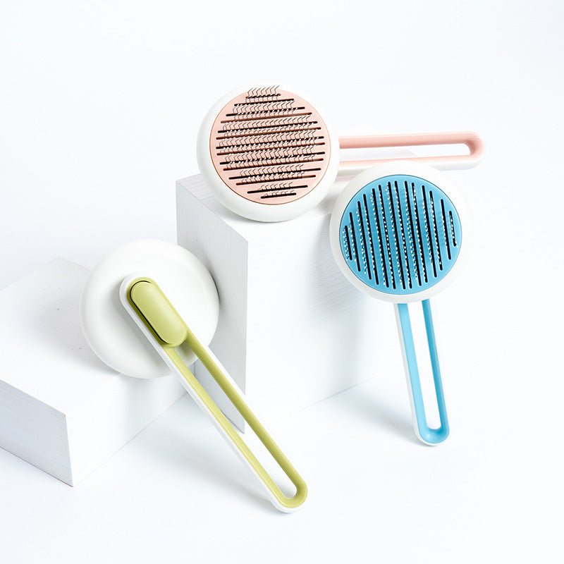 Pet Dog Hair Remover Cat Brush Grooming Tool Automatic Massage Comb Round Hair Brush For Cat Dog Pet Supplies - Cozypaws.fitCat FurnitureCozypaws.fitCJMY112427403CXGreen7deca0633b914a6785cb373223f3e5a3