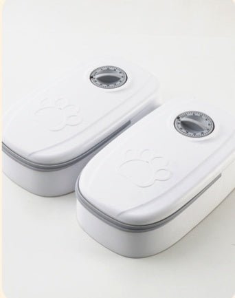 Automatic Pet Feeder Smart Food Dispenser For Cats Dogs Timer Stainless Steel Bowl Auto Dog Cat Pet Feeding Pets Supplies - Cozypaws.fitCat FurnitureCozyPawsCJMY163699602BYGreyDouble meal7b937c8268dde1aeb7d4d257d8c0ba89