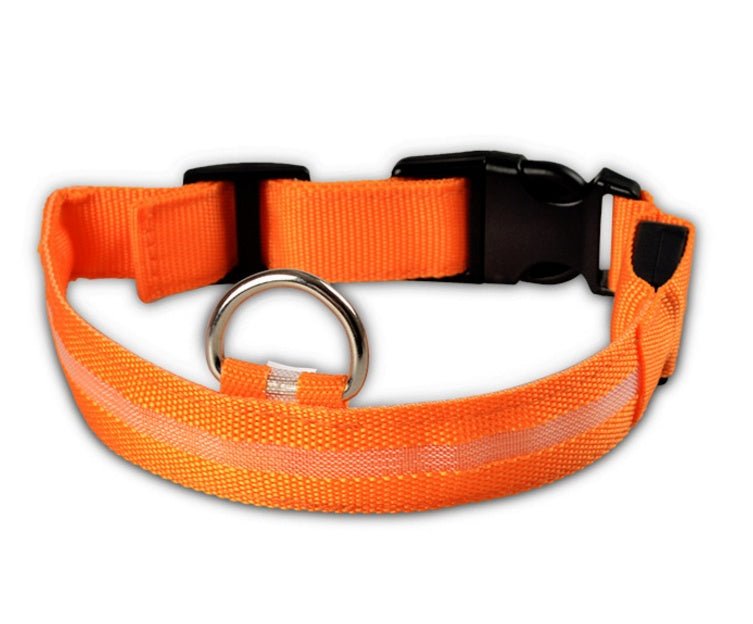 Nylon LED Pet Dog Luminous Collar Night Safety Flashing Glow in Dark Dog Cat Leash Adjustable Pet Supplies - Cozypaws.fitCat FurnitureCozypaws.fitCJJJCWGY00032-orange-L-chargableorangeLchargablebae6dc9d9220ad567ef2202a3bbe6cc4