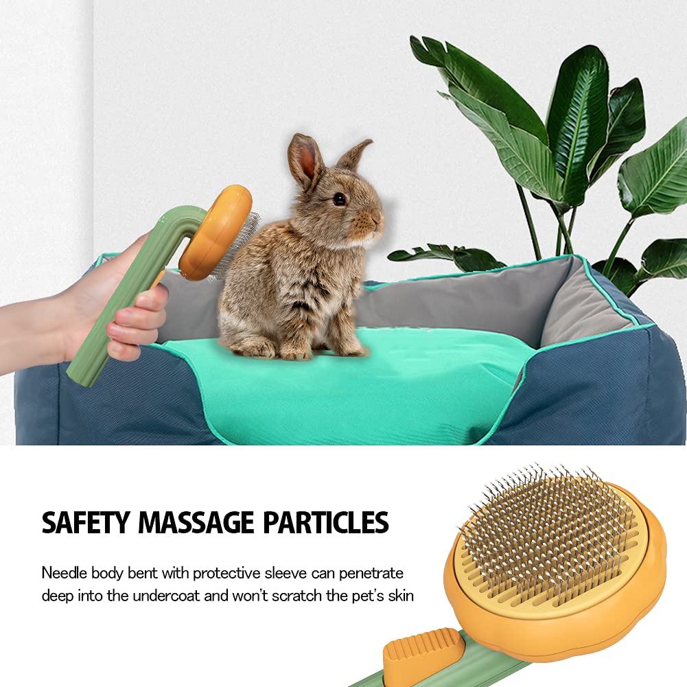 Pet Pumpkin Brush, Pet Grooming Self Cleaning Slicker Brush For Dogs Cats Puppy Rabbit, Cat Brush Grooming Gently Removes Loose Undercoat, Mats Tangled Hair Slicker Brush - Cozypaws.fitCat FurnitureCozyPawsCJMY1547493-PumpkinPumpkinca1529273be2c4d130ca70c7aebd5619