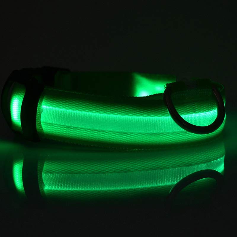 Nylon LED Pet Dog Luminous Collar Night Safety Flashing Glow in Dark Dog Cat Leash Adjustable Pet Supplies - Cozypaws.fitCat FurnitureCozypaws.fitCJJJCWGY00032-Seven colors-L-BatterySeven colorsLBattery2aa1892406db9de4fdb30f863304300a
