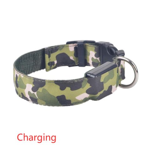 Camouflage pet supplies luminous dog collar - Cozypaws.fitCat FurnitureCozypaws.fitCJJJCWGY00418-Green-L ChargingGreenL Chargingf9cd9785712c91d818dc3246ec0b7fd8