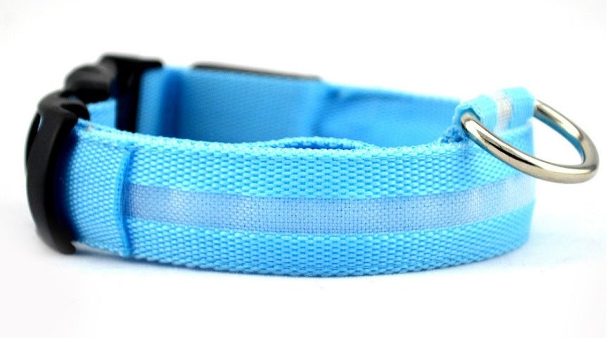 Nylon LED Pet Dog Luminous Collar Night Safety Flashing Glow in Dark Dog Cat Leash Adjustable Pet Supplies - Cozypaws.fitCat FurnitureCozypaws.fitCJJJCWGY00032-blue-L-chargableblueLchargablef5d3bd763193b0c6f313859cf9f21af1