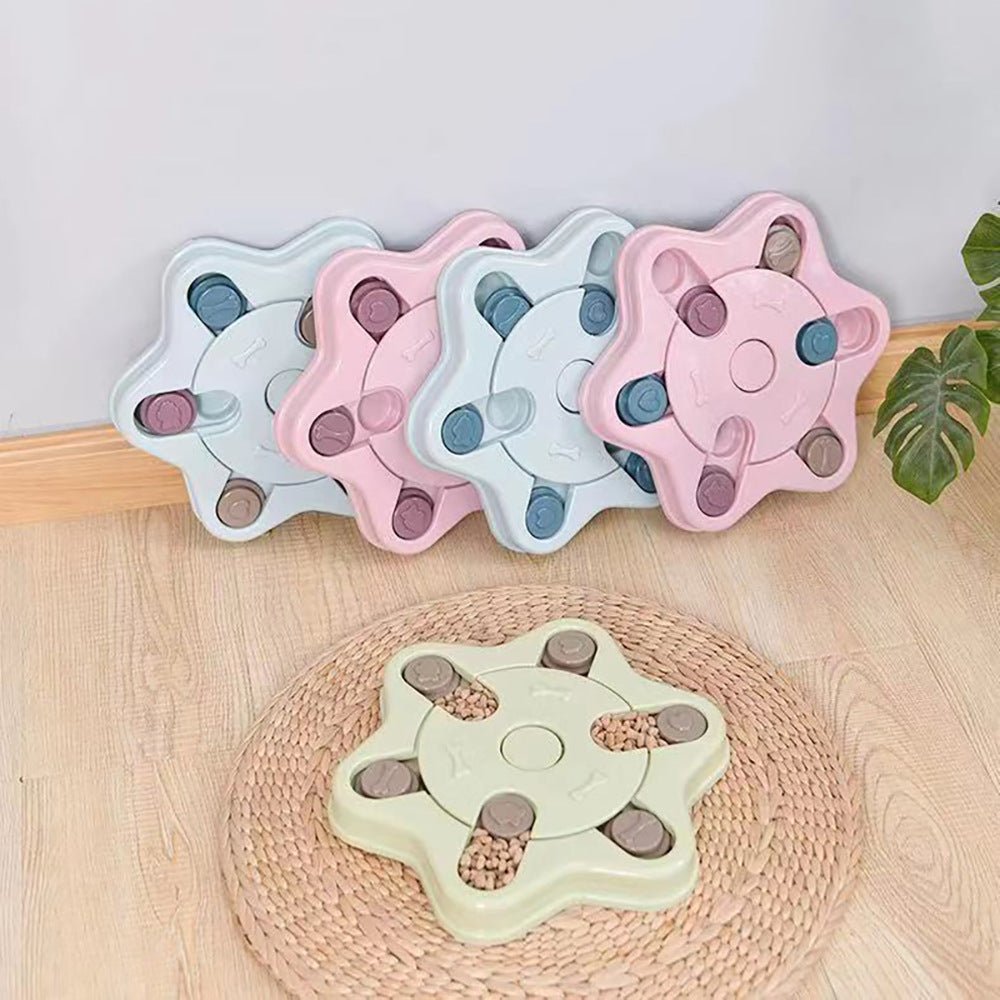 Dog Puzzle Toys Increase IQ Interactive Slow Dispensing Feeding Dog Training Games Feeder For Small Medium Dog Pet Training Toy - Cozypaws.fitCat FurnitureCozypaws.fitCJJJCWGY01607-Blue Green Pink-SetBlue Green PinkSet982b47ede225bb157c97b5ce034a6eee