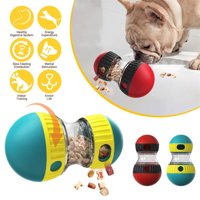 Food Dispensing Dog Toy Tumbler Leaky Food Ball Puzzle Toys Interactive Slowly Feeding Protect Stomach Increase Intelligence Pets Toy Pet Products - Cozypaws.fitCat FurnitureCozypaws.fitCJYD196344901AZLake Blue Spot7e699776c888b93c269bc678bc0e71bb