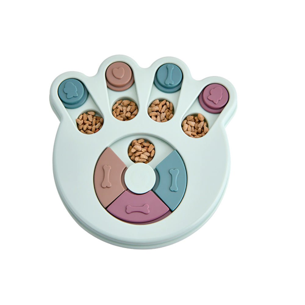 Dog Puzzle Toys Increase IQ Interactive Slow Dispensing Feeding Dog Training Games Feeder For Small Medium Dog Pet Training Toy - Cozypaws.fitCat FurnitureCozypaws.fitCJJJCWGY01607-Blue-FootprintBlueFootprint65f17dc7e24863eaa4610714e275002e