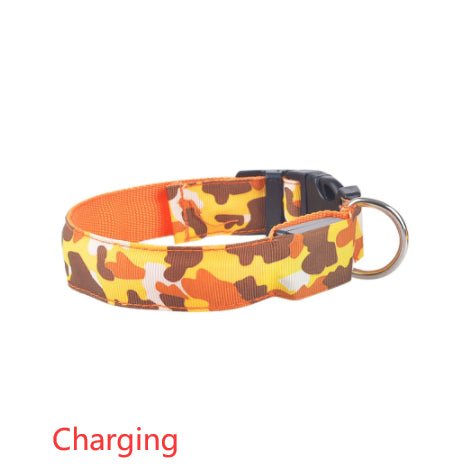 Camouflage pet supplies luminous dog collar - Cozypaws.fitCat FurnitureCozypaws.fitCJJJCWGY00418-Orange-L ChargingOrangeL Chargingb511a282ceb84960976bb0334ee0df1