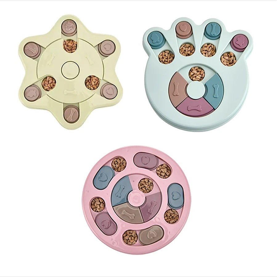 Dog Puzzle Toys Increase IQ Interactive Slow Dispensing Feeding Dog Training Games Feeder For Small Medium Dog Pet Training Toy - Cozypaws.fitCat FurnitureCozypaws.fitCJJJCWGY01607-Blue Green Pink-SetBlue Green PinkSet59cb46b2d566ac1e70dd7c096f17e4e7
