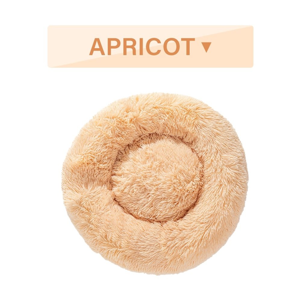 Fluffy Donut Dog Bed Warm Soft Long Plush Pet Cushion Dog House Cat Bed Washable Pet Sofa Mat Calming Samll Large Dog Beds - Cozypaws.fitCat FurnitureCozypaws.fitCJGY1616904-L-Coffee without zipperLCoffee without zipper9a4ca6113b38cb8cefbdc7043b97873