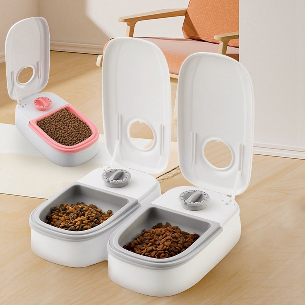 Automatic Pet Feeder Smart Food Dispenser For Cats Dogs Timer Stainless Steel Bowl Auto Dog Cat Pet Feeding Pets Supplies - Cozypaws.fitCat FurnitureCozyPawsCJMY163699601AZGreySingle mealb012fb0a619458c66979365727b1c108