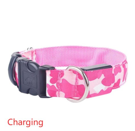 Camouflage pet supplies luminous dog collar - Cozypaws.fitCat FurnitureCozypaws.fitCJJJCWGY00418-Pink-L ChargingPinkL Charging2df4e27cd8b06ca9c60c63507eea7638