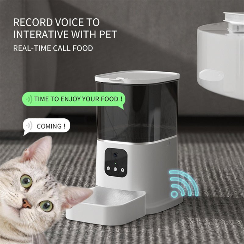 Pet Automatic Feeder Large Capacity Smart Voice Recorder APP Control Timer Feeding Cat Dog Food Dispenser With WiFi Pet Bo - Cozypaws.fitCat FurnitureCozypaws.fitCJMY144622028BYDark green set1App versionUS2817d80424038ef36353345830203015