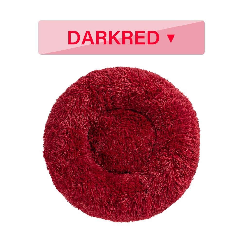 Fluffy Donut Dog Bed Warm Soft Long Plush Pet Cushion Dog House Cat Bed Washable Pet Sofa Mat Calming Samll Large Dog Beds - Cozypaws.fitCat FurnitureCozypaws.fitCJGY1616904-L-Black without zipperLBlack without zipper5c84cb549064bb5c6807b2f868abf05a