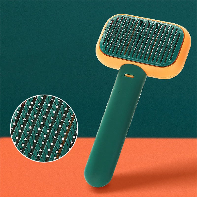 New Pet Cat Dog Hair Brush Hair Massage Comb Open-Knot Brush Grooming Cleaning Tool Stainless Steel Comb - Cozypaws.fitCat FurnitureCozypaws.fitCJGY173967403CXGreen1PCSe716dfc463fc1cb45dd7251db8904717
