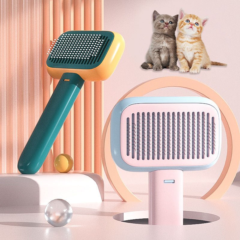 New Pet Cat Dog Hair Brush Hair Massage Comb Open-Knot Brush Grooming Cleaning Tool Stainless Steel Comb - Cozypaws.fitCat FurnitureCozypaws.fitCJGY173967403CXGreen1PCSb8291f9f001a7ce8a5bca97a4d2299c5