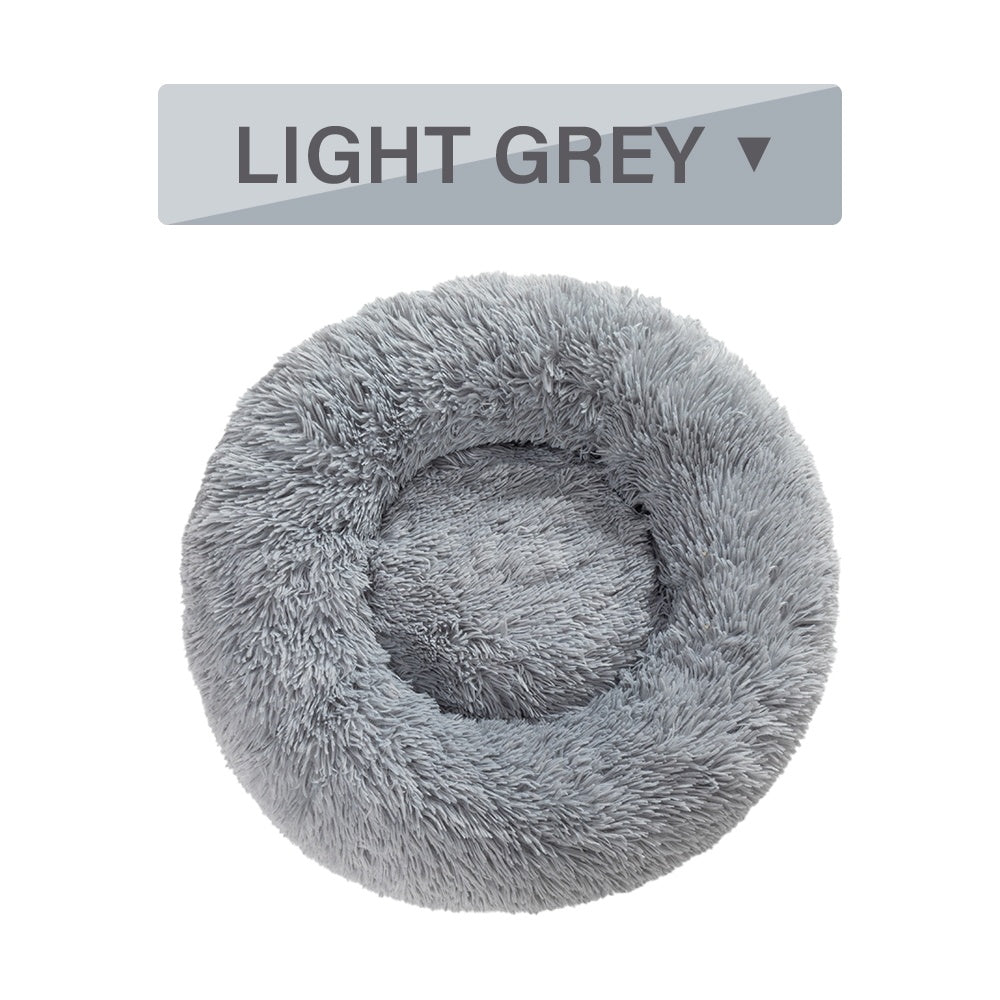 Fluffy Donut Dog Bed Warm Soft Long Plush Pet Cushion Dog House Cat Bed Washable Pet Sofa Mat Calming Samll Large Dog Beds - Cozypaws.fitCat FurnitureCozypaws.fitCJGY1616904-L-Light Grey without zipperLLight Grey without zipper836cd6e89041d82cfc133af34b7440b7