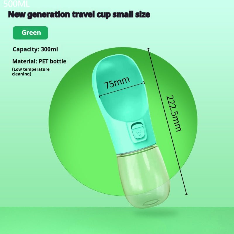 Pet Dog Water Bottle Feeder Bowl Portable Water Food Bottle Pets Outdoor Travel Drinking Dog Bowls Water Bowl For Dogs - Cozypaws.fitCat FurnitureCozypaws.fitCJHS162047436JQGreen 550mlSolid color3e545d3dcea53543de0e485c4e2370ff