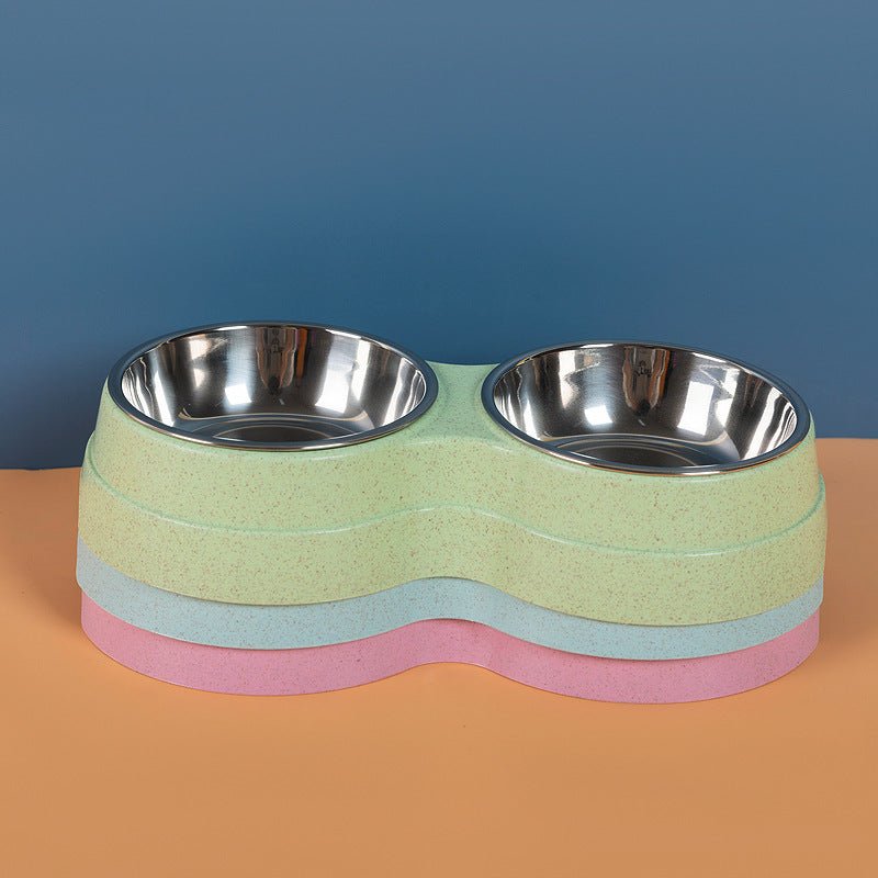 Double Pet Bowls Dog Food Water Feeder Stainless Steel Pet Drinking Dish Feeder Cat Puppy Feeding Supplies Small Dog Accessories - Cozypaws.fitCat FurnitureCozypaws.fitCJJJCWGY04463-GreenGreen64108d5c7d15d459955918ea443461fd