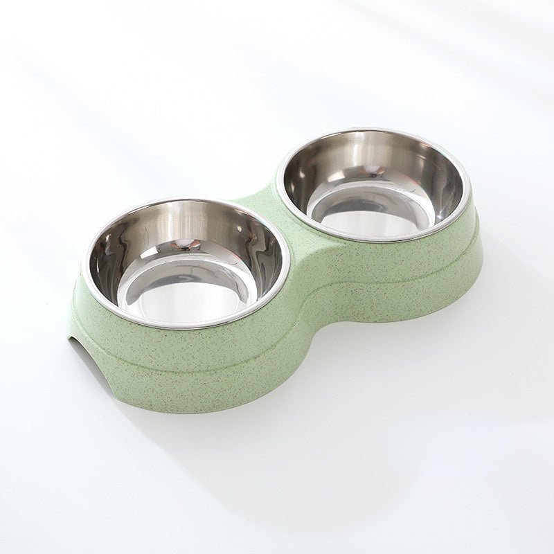 Double Pet Bowls Dog Food Water Feeder Stainless Steel Pet Drinking Dish Feeder Cat Puppy Feeding Supplies Small Dog Accessories - Cozypaws.fitCat FurnitureCozypaws.fitCJJJCWGY04463-GreenGreen7dc5fe7f1cea04278dd57729294fb268