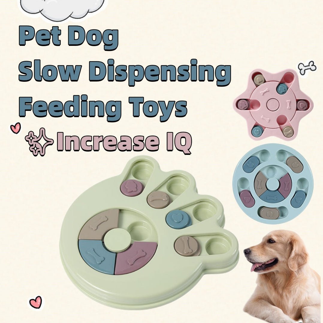 Dog Puzzle Toys Increase IQ Interactive Slow Dispensing Feeding Dog Training Games Feeder For Small Medium Dog Pet Training Toy - Cozypaws.fitCat FurnitureCozypaws.fitCJJJCWGY01607-Blue Green Pink-SetBlue Green PinkSet724e85d172e065822eb8464a160cf259