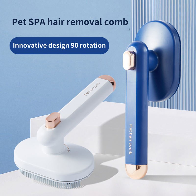 Pet Comb Cat Dog To Remove Floating Hair Pet Hair Brush Hair Removal Artifact Pet Grooming Brush Supplies Self Cleaning Comb Pet Products - Cozypaws.fitCat FurnitureCozyPawsCJGY176027002BYLight Blueb39438b175c8f578388e6e75c4b484e9