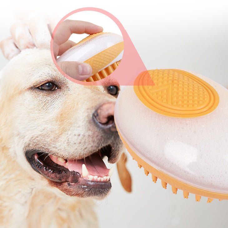 Dog Cat Bath Brush 2-in-1 Pet SPA Massage Comb Soft Silicone Pets Shower Hair Grooming Cmob Dog Cleaning Tool Pet Products - Cozypaws.fitCat FurnitureCozypaws.fitCJYC154874602BYOrange3890ec571bb6ff7070d4d4abd46d6e0f
