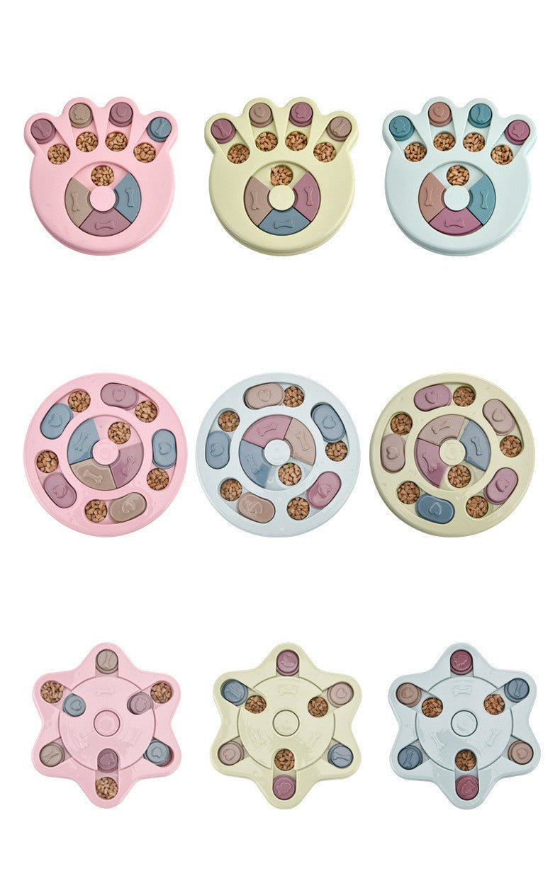 Dog Puzzle Toys Increase IQ Interactive Slow Dispensing Feeding Dog Training Games Feeder For Small Medium Dog Pet Training Toy - Cozypaws.fitCat FurnitureCozypaws.fitCJJJCWGY01607-Blue Green Pink-SetBlue Green PinkSetaf048942ea967145e74d9dd65e4276de