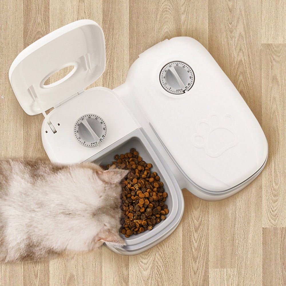 Automatic Pet Feeder Smart Food Dispenser For Cats Dogs Timer Stainless Steel Bowl Auto Dog Cat Pet Feeding Pets Supplies - Cozypaws.fitCat FurnitureCozyPawsCJMY163699601AZGreySingle mealbb51b09198d611793d750291a4e89f18