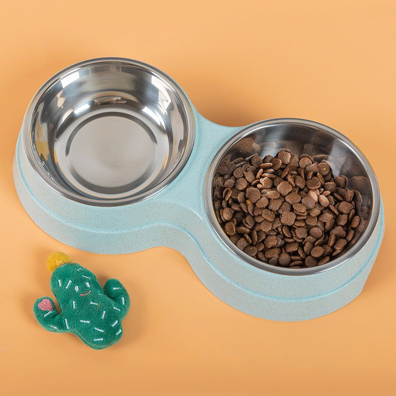 Double Pet Bowls Dog Food Water Feeder Stainless Steel Pet Drinking Dish Feeder Cat Puppy Feeding Supplies Small Dog Accessories - Cozypaws.fitCat FurnitureCozypaws.fitCJJJCWGY04463-GreenGreen79832cac0bf4ac7eb34a4569623b61ac