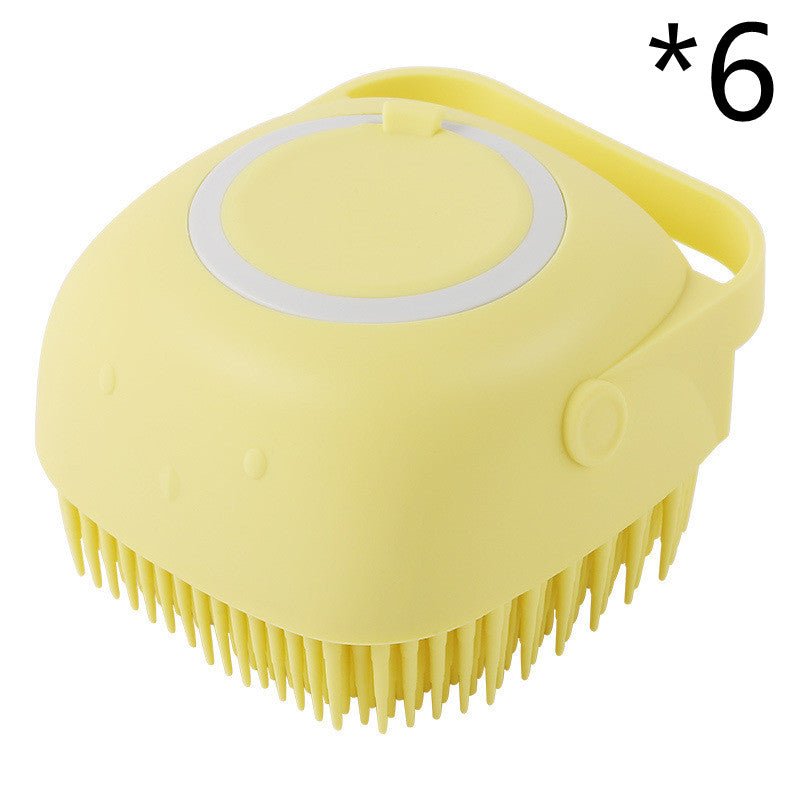 Silicone Dog Bath Massage Gloves Brush Pet Cat Bathroom Cleaning Tool Comb Brush For Dog Can Pour Shampoo Dog Grooming Supplies - Cozypaws.fitCat FurnitureCozypaws.fitCJGY128170342PKYellow 6pcssquarec9789d0e35f211c0f03edd6aa0052c73
