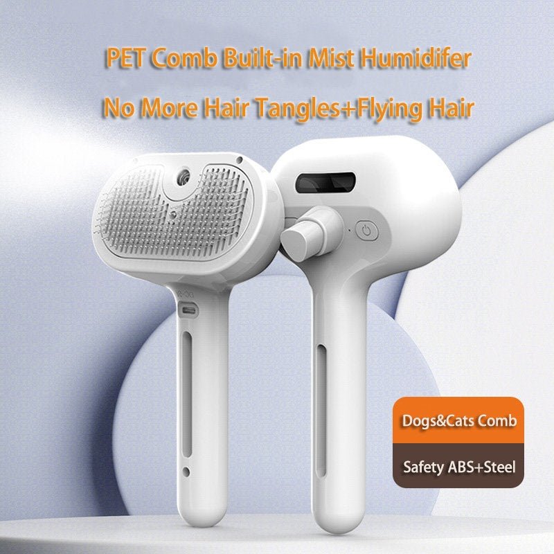 Pet Comb Self Cleaning Pets Hair Remover Brush For Dogs Grooming Tools Dematting Comb Built-in Mist Humidifier Pet Products - Cozypaws.fitCat FurnitureCozypaws.fitCJMY171222903CXRK56USBGreen726b8d19764f47d484206cf9744a6871