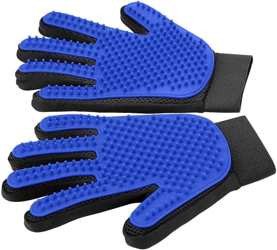Upgrade Pet Grooming Gloves Cat Brushes For Gentle Shedding Efficient Pets Hair Remover Mittens Dog Washing Gloves For Long And Short Hair Dogs Cats Horse - Cozypaws.fitCat FurnitureCozypaws.fitCJMY208674801AZBlue4d07d00128a8f167f44f3adca55cba89