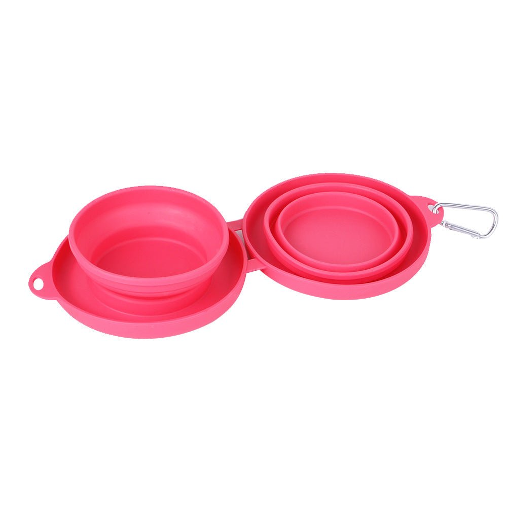 Rubber Foldable Double Bowl Pet Feeding Bowl Pets Supplies Dog Cat Bowls - Cozypaws.fitCat FurnitureCozypaws.fitCJGY150855501AZRed23e95b47e563d1a3d40bc8eecc30aaf5