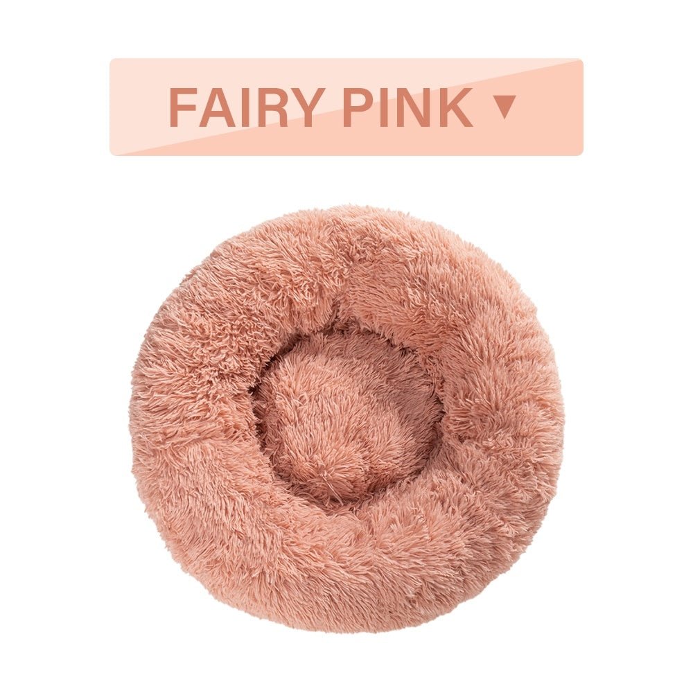 Fluffy Donut Dog Bed Warm Soft Long Plush Pet Cushion Dog House Cat Bed Washable Pet Sofa Mat Calming Samll Large Dog Beds - Cozypaws.fitCat FurnitureCozypaws.fitCJGY1616904-L-Fairy Pink without zipperLFairy Pink without zipper4627decad9e09fabd70aadabe8662507