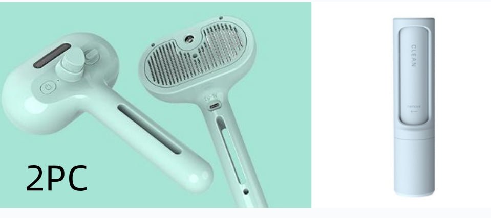 Pet Comb Self Cleaning Pets Hair Remover Brush For Dogs Grooming Tools Dematting Comb Built-in Mist Humidifier Pet Products - Cozypaws.fitCat FurnitureCozypaws.fitCJMY171222908HSRK56USBGreen set23560f0f10b5e802e55d37736a4ad1c02