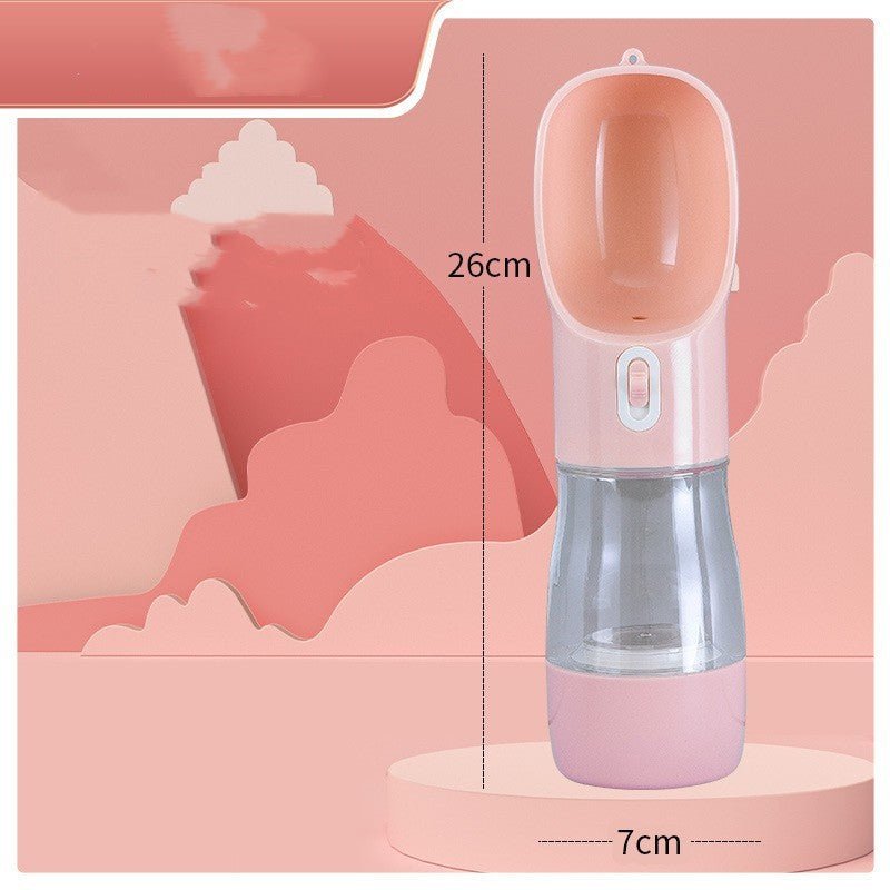 Pet Dog Water Bottle Feeder Bowl Portable Water Food Bottle Pets Outdoor Travel Drinking Dog Bowls Water Bowl For Dogs - Cozypaws.fitCat FurnitureCozypaws.fitCJHS162047422VEPink Water bottle 240ml GrainSolid color6b212d82340a7da3a6e979fda0b66702